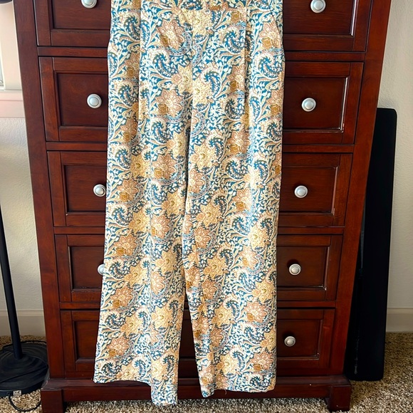 DREW Pants - DREW - Wide Leg Silky Pants -Medium